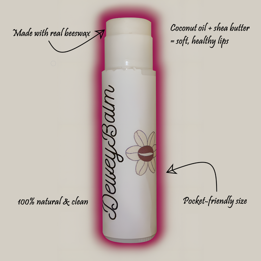 DeweyBalm 3-Pack: All-Natural Lip Balm